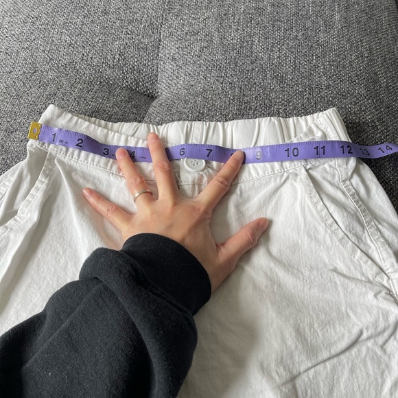 Women white high waisted straight leg pants - Picture 6 of 7